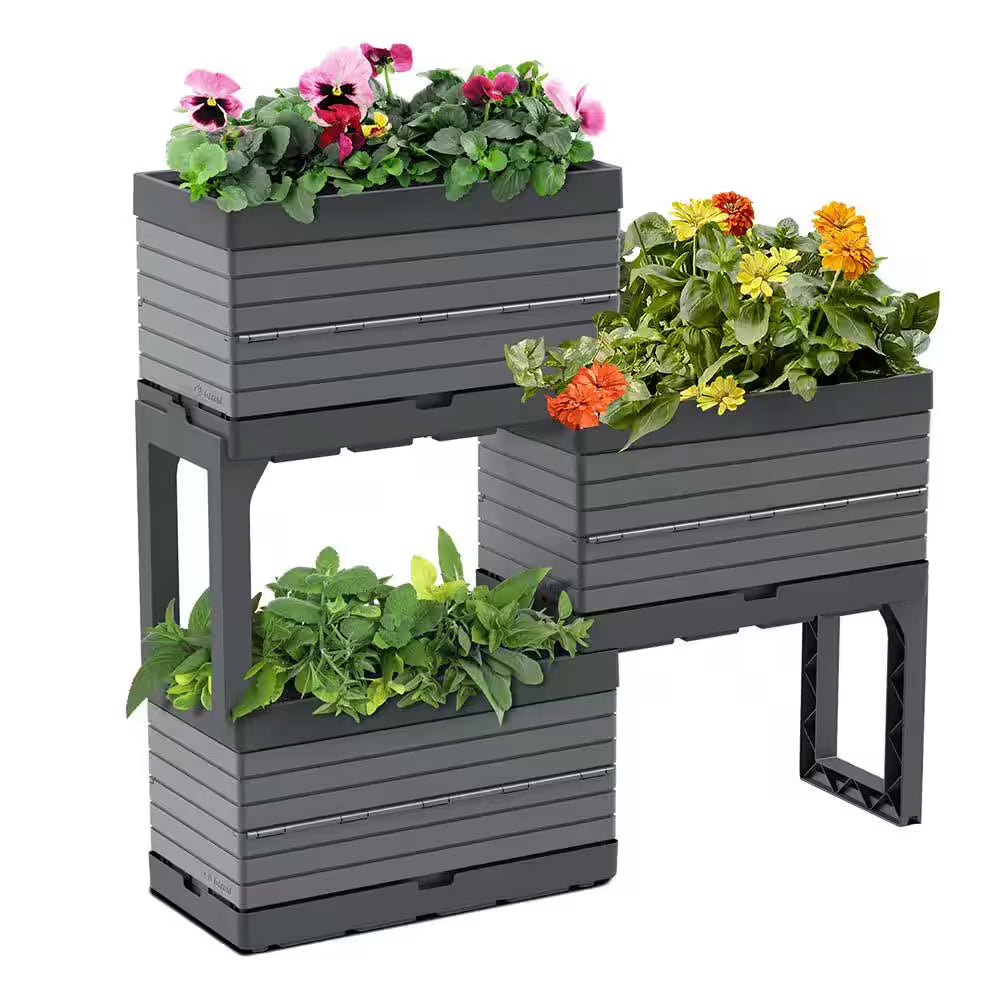Transform Your Garden with the Versatile Flexspace 3-Tier Modular Raised Garden Bed – Perfect for Any Outdoor Space!