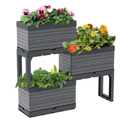 Transform Your Garden with the Versatile Flexspace 3-Tier Modular Raised Garden Bed – Perfect for Any Outdoor Space!