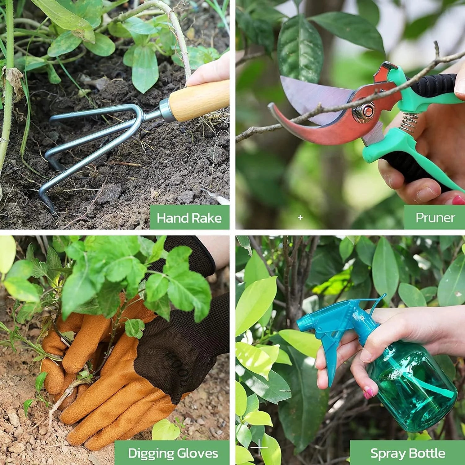 Elevate Your Gardening Experience with Our 9 Piece Heavy Duty Tool Set - Rust-Proof Essentials with Chic Organizer Tote for Effortless Gardening!