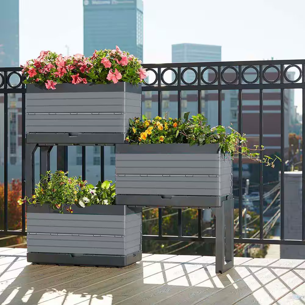 Transform Your Garden with the Versatile Flexspace 3-Tier Modular Raised Garden Bed – Perfect for Any Outdoor Space!