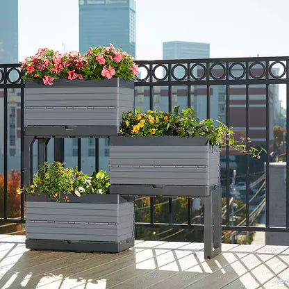 Transform Your Garden with the Versatile Flexspace 3-Tier Modular Raised Garden Bed – Perfect for Any Outdoor Space!