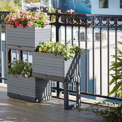 Transform Your Garden with the Versatile Flexspace 3-Tier Modular Raised Garden Bed – Perfect for Any Outdoor Space!