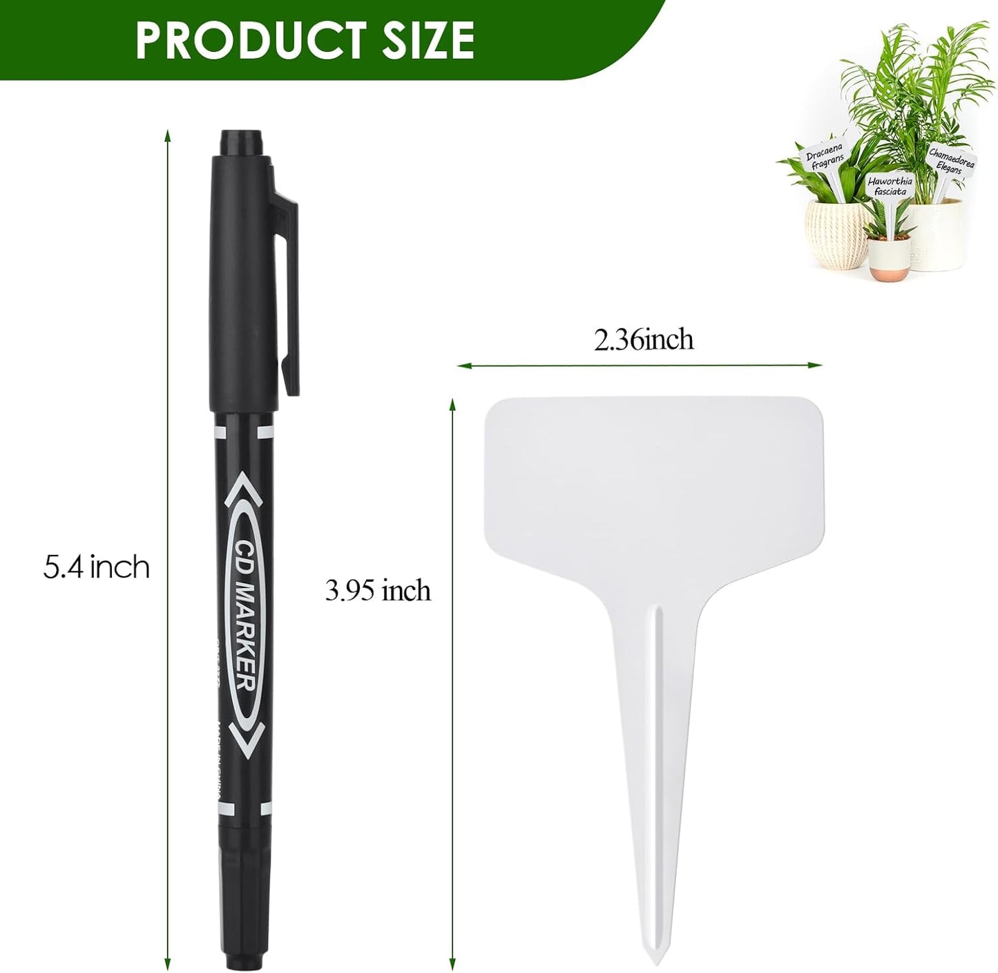 Transform Your Garden with 120 Waterproof Plant Labels and Permanent Marker – Perfect for Organizing Your Plants!