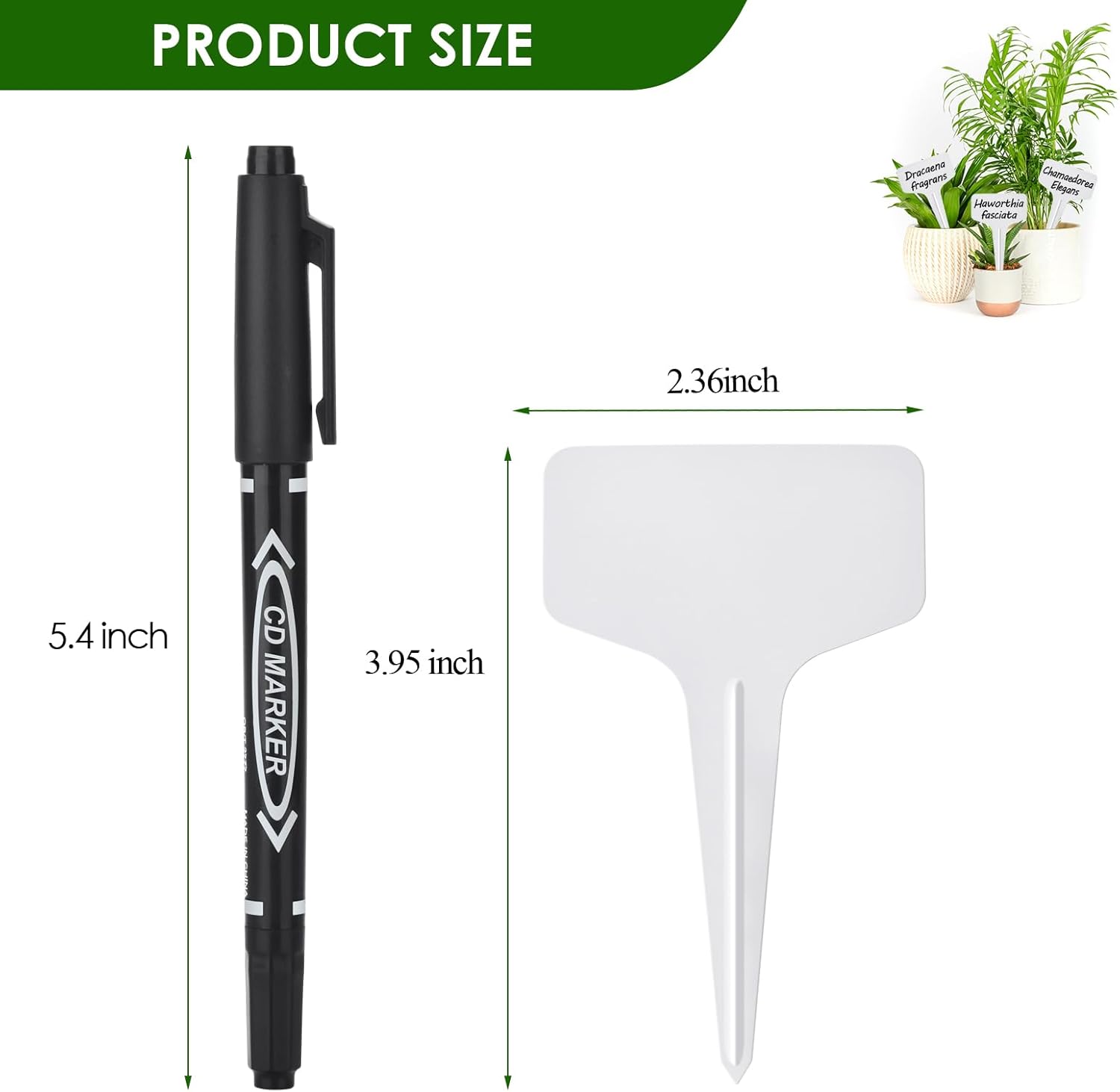 Transform Your Garden with 120 Waterproof Plant Labels and Permanent Marker – Perfect for Organizing Your Plants!