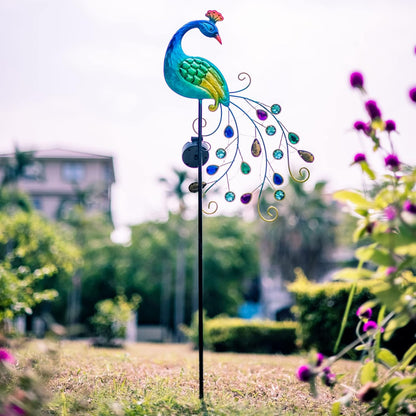 Illuminate Your Garden with Stunning Peacock Solar Lights - Waterproof Decorative Garden Stake for a Vibrant Outdoor Experience