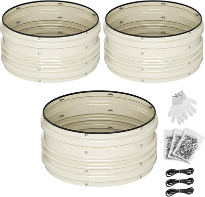 Transform Your Garden with the 3-Piece Galvanized Raised Garden Bed Set - Durable, Stylish, and Perfect for Growing Vegetables and Flowers!