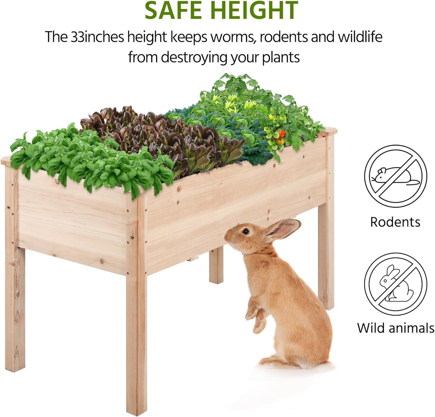 Elevate Your Gardening Experience with Our Set of 2 Classic Wooden Raised Garden Beds - Perfect for Patios, Backyards, and Balconies!