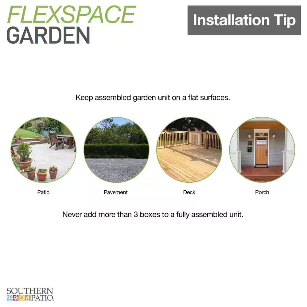 Transform Your Garden with the Versatile Flexspace 3-Tier Modular Raised Garden Bed – Perfect for Any Outdoor Space!
