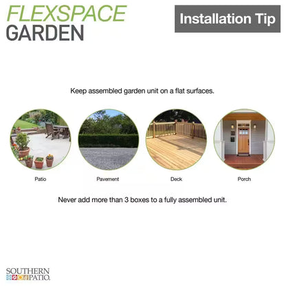 Transform Your Garden with the Versatile Flexspace 3-Tier Modular Raised Garden Bed – Perfect for Any Outdoor Space!